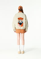 Gorra con parche de oso Teddy | MWM [PS_COLORS:CAMEL]