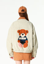 Gorra con parche de oso Teddy | MWM [PS_COLORS:CAMEL]