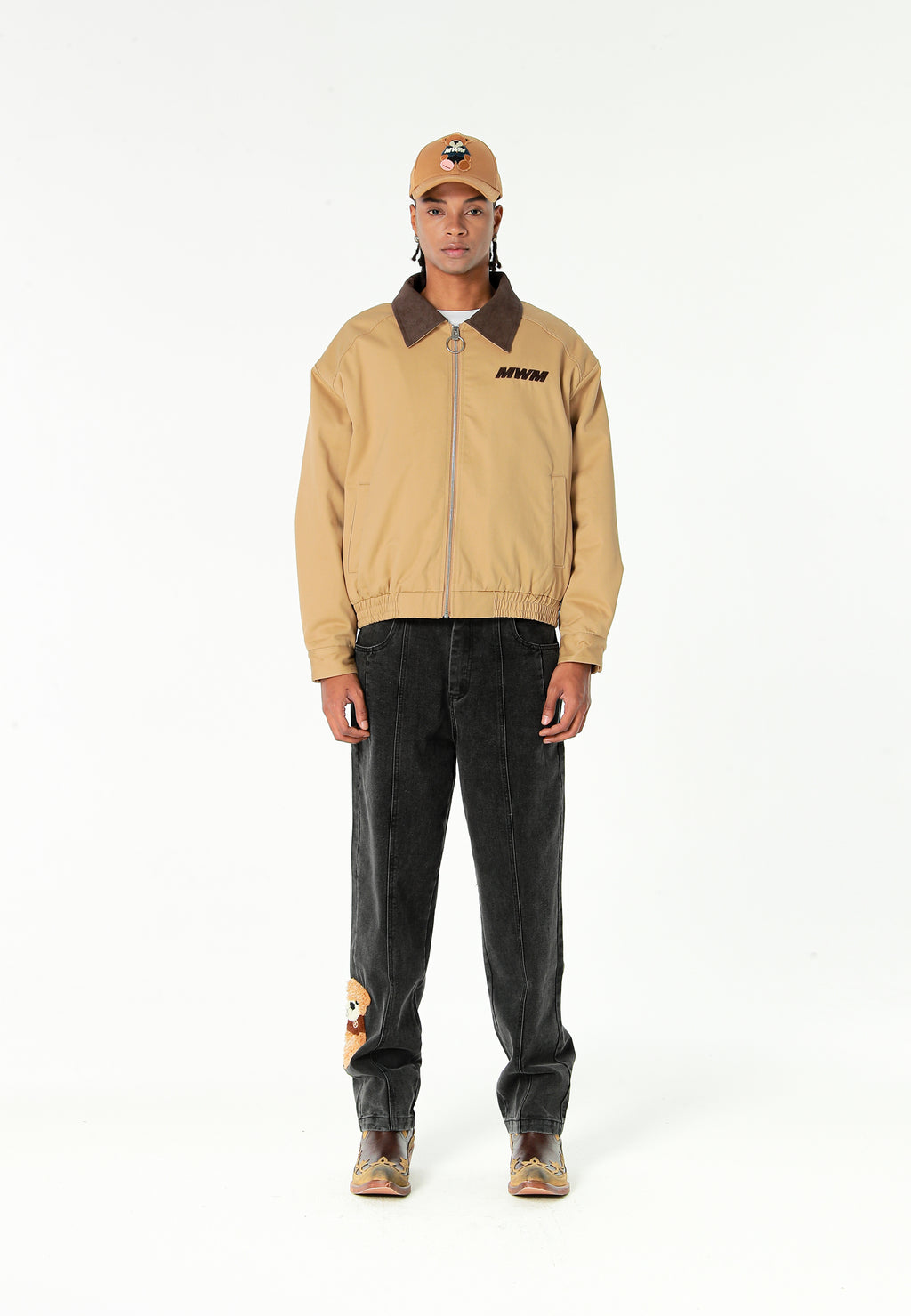 Gorra con parche de oso Teddy | MWM [PS_COLORS:CAMEL]