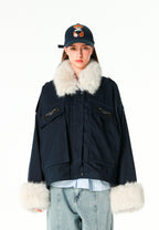 Gorra con parche de oso Teddy | MWM [PS_COLORS:NAVY]