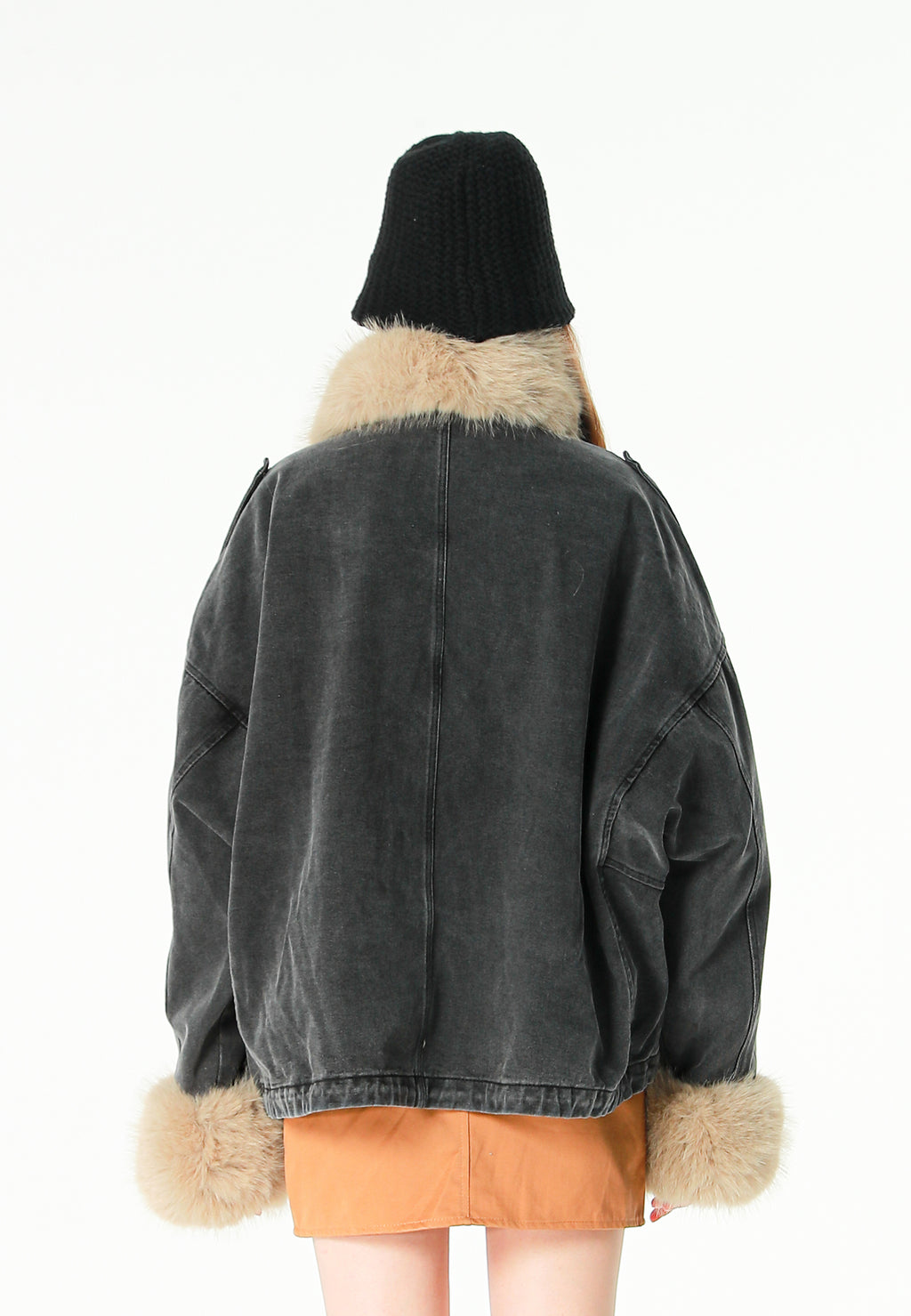 Gorro bucket de punto con oso Teddy | MWM [PS_COLORS:BLACK]