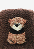 Gorro bucket de punto con oso Teddy | MWM [PS_COLORS:BROWN]