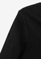 Top ajustado de manga larga con cuello cut-out y tirantes integrados | MWM [PS_COLORS:UNASSIGNED]