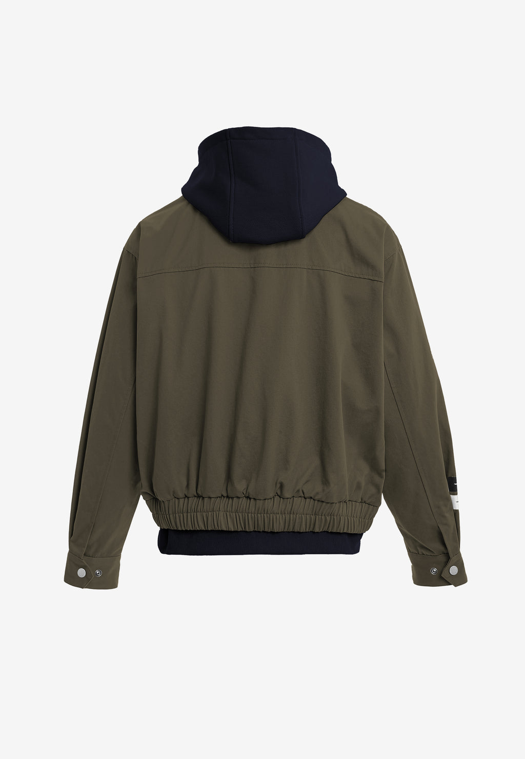 Chaqueta de doble capa con capucha interior y cremallera frontal | MWM [PS_COLORS:BROWN]