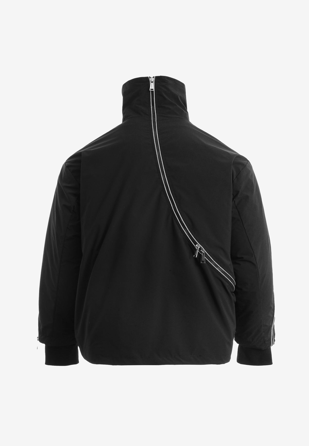 Abrigo puffer técnico con multibolsillos, cuello alto y forro térmico extraíble | MWM [PS_COLORS:BLACK]