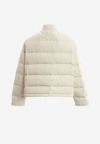 Chaqueta bomber vaquera con grandes bolsillos frontales y botones MWM en las mangas | MWM [PS_COLORS:ECRU-BLUE]