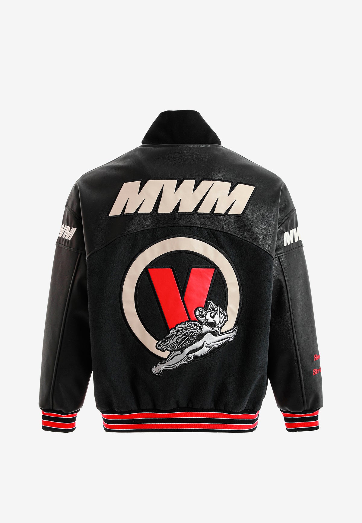 Chaqueta bomber Vanguard Dogs VDOG efecto piel con bordados y bulldog en la espalda | MWM [PS_COLORS:UNASSIGNED]