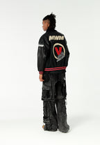 Chaqueta bomber Vanguard Dogs VDOG efecto piel con bordados y bulldog en la espalda | MWM [PS_COLORS:UNASSIGNED]