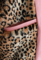 Chaqueta Harrington efecto piel y forro animal print | MWM [PS_COLORS:PINK]