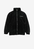 Chaqueta reversible TEDDY de corte relajado con pelo texturizado y parche Mike Bag | MWM [PS_COLORS:BLACK]