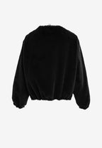 Chaqueta bomber Wings efecto piel con alas en mangas y espalda y forro de pelo extraíble | MWM [PS_COLORS:BLACK]