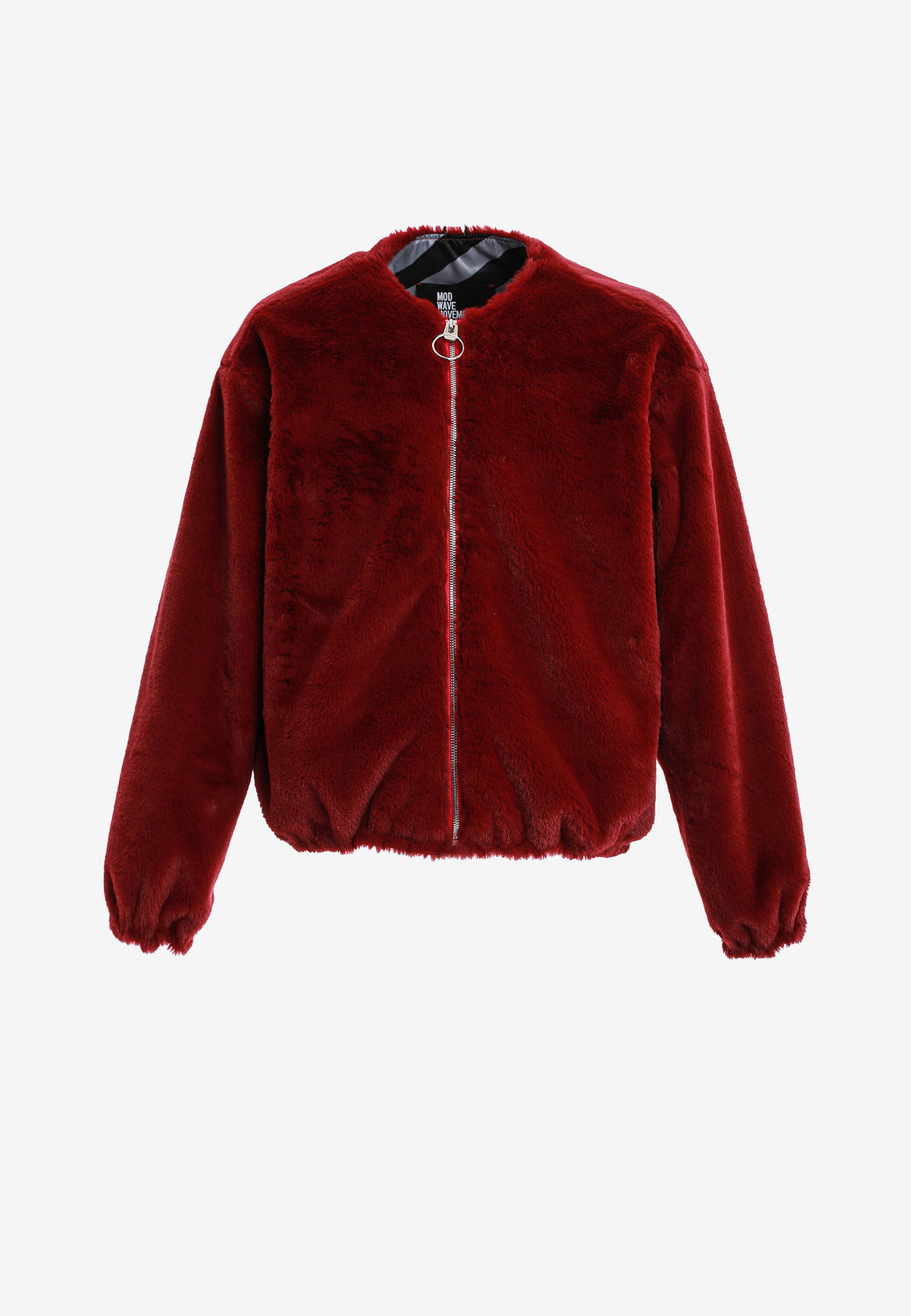 Chaqueta bomber Wings efecto piel con alas en mangas y espalda y forro de pelo extraíble | MWM [PS_COLORS:FUCHSIA]