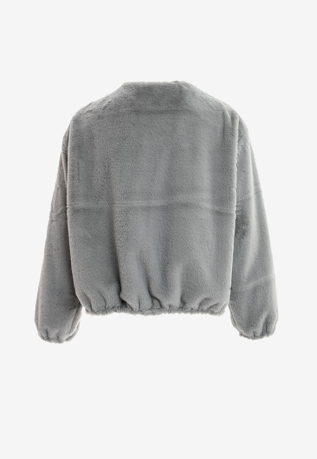 Chaqueta bomber Wings efecto piel con alas en mangas y espalda y forro de pelo extraíble | MWM [PS_COLORS:GREY]