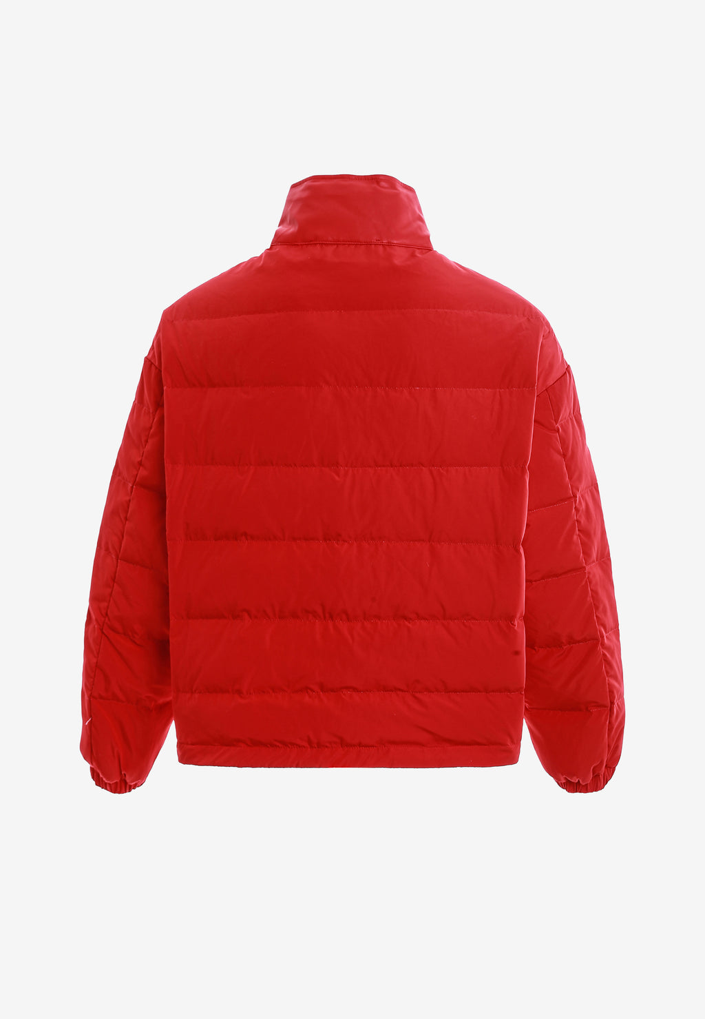 Chaqueta Iconic Logos efecto piel colorblock con cuello alto y cuatro bolsillos | MWM [PS_COLORS:RED]
