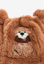 Gorro bucket de pelo con oso Teddy y orejas | MWM [PS_COLORS:BROWN]