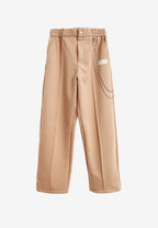 Pantalón Básico con pinzas, bajos ajustables y cadena lateral | MWM [PS_COLORS:BEIGE]