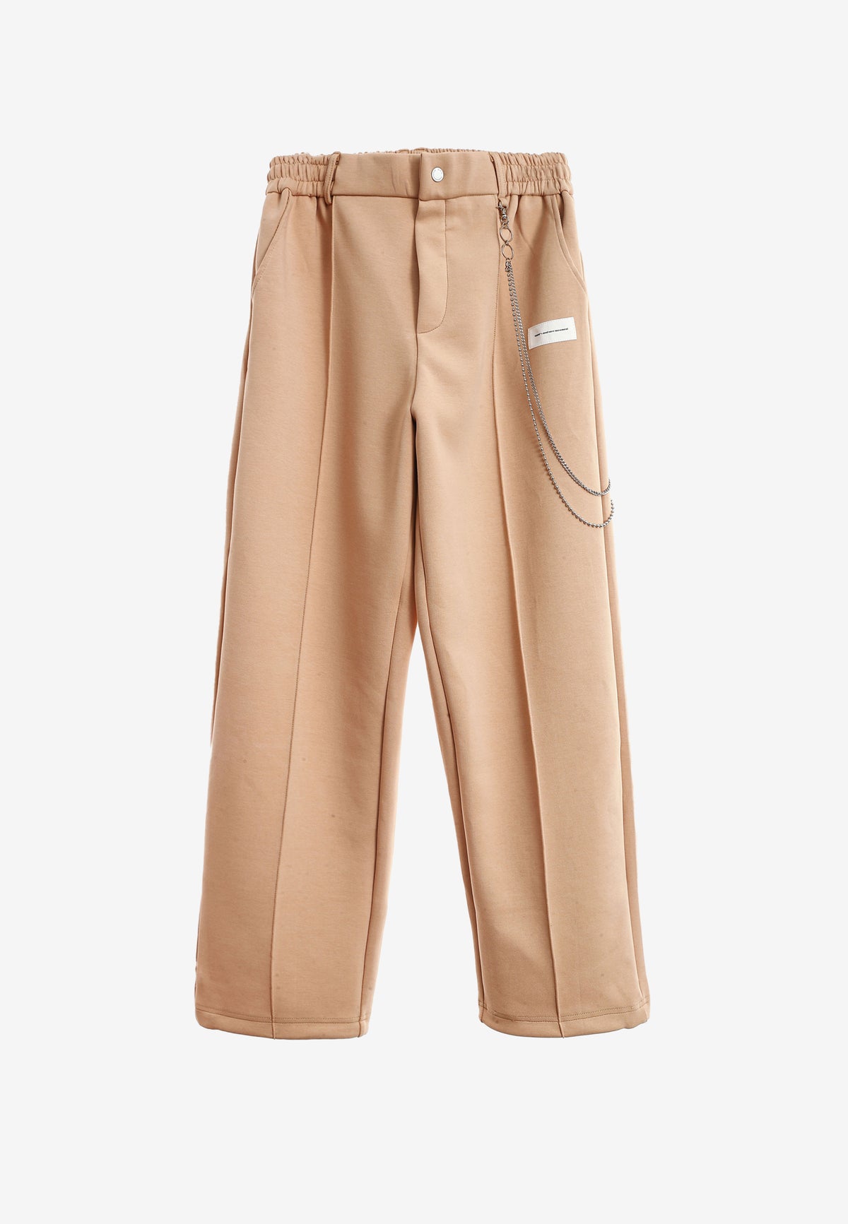 Pantalón Básico con pinzas, bajos ajustables y cadena lateral | MWM [PS_COLORS:BEIGE]