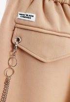 Pantalón Básico con pinzas, bajos ajustables y cadena lateral | MWM [PS_COLORS:BEIGE]