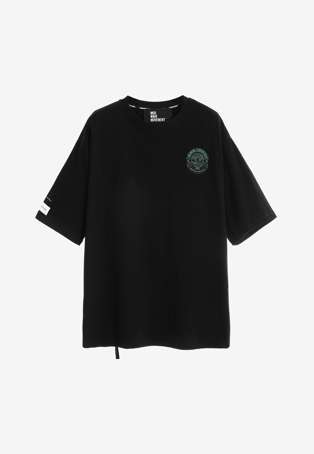 Camiseta de corte regular con motivo Eye MWM bordado en pecho y espalda | MWM [PS_COLORS:BLACK]
