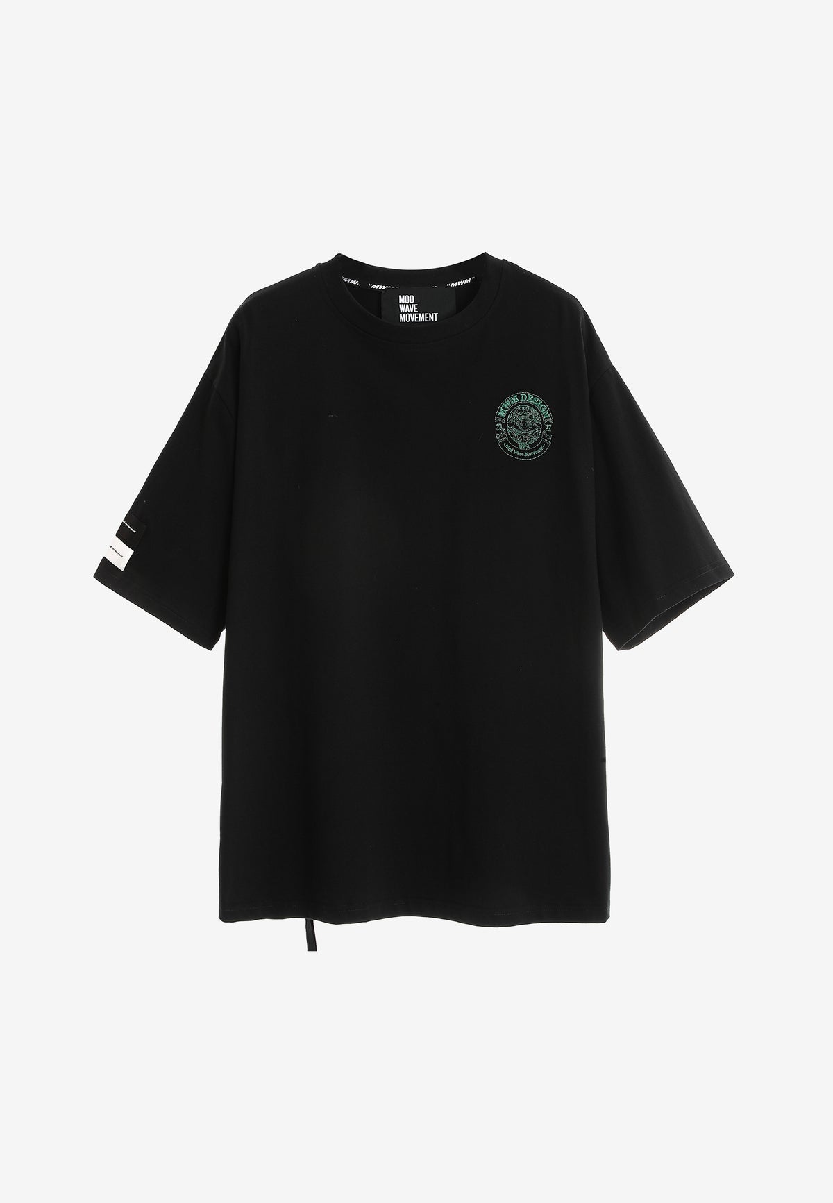 Camiseta de corte regular con motivo Eye MWM bordado en pecho y espalda | MWM [PS_COLORS:BLACK]