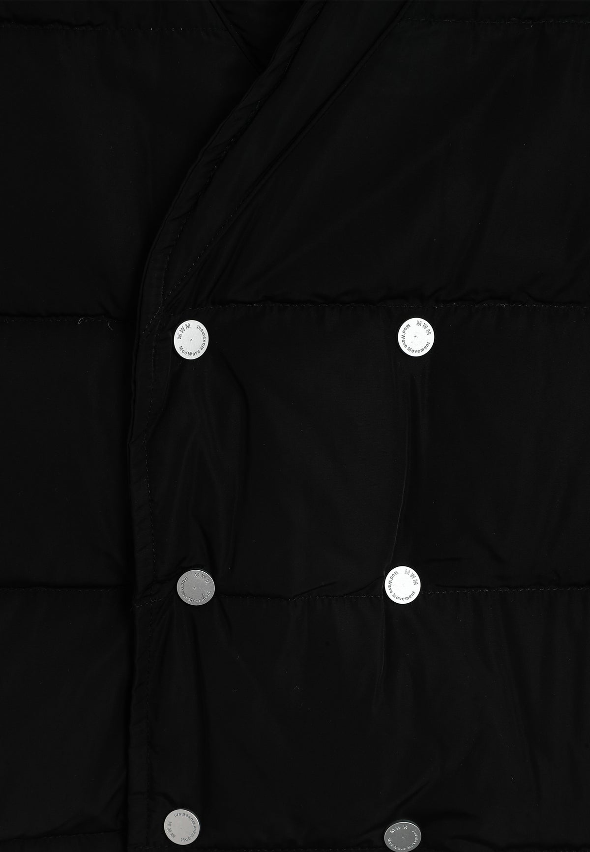 Chaqueta vaquera distressed con cintas MWM y chaleco térmico extraíble | MWM [PS_COLORS:BLACK]