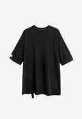 Camiseta oversize Iconic Logo con bordado Mod Wave Movement en hombros y espalda | MWM [PS_COLORS:BLACK]