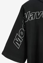 Camiseta oversize Iconic Logo con bordado Mod Wave Movement en hombros y espalda | MWM [PS_COLORS:BLACK]