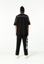 Camiseta oversize Iconic Logo con bordado Mod Wave Movement en hombros y espalda | MWM [PS_COLORS:BLACK]