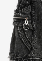 Pantalón cargo Vanguard Dogs de pierna ancha convertible en bermuda | MWM [PS_COLORS:BLACK]