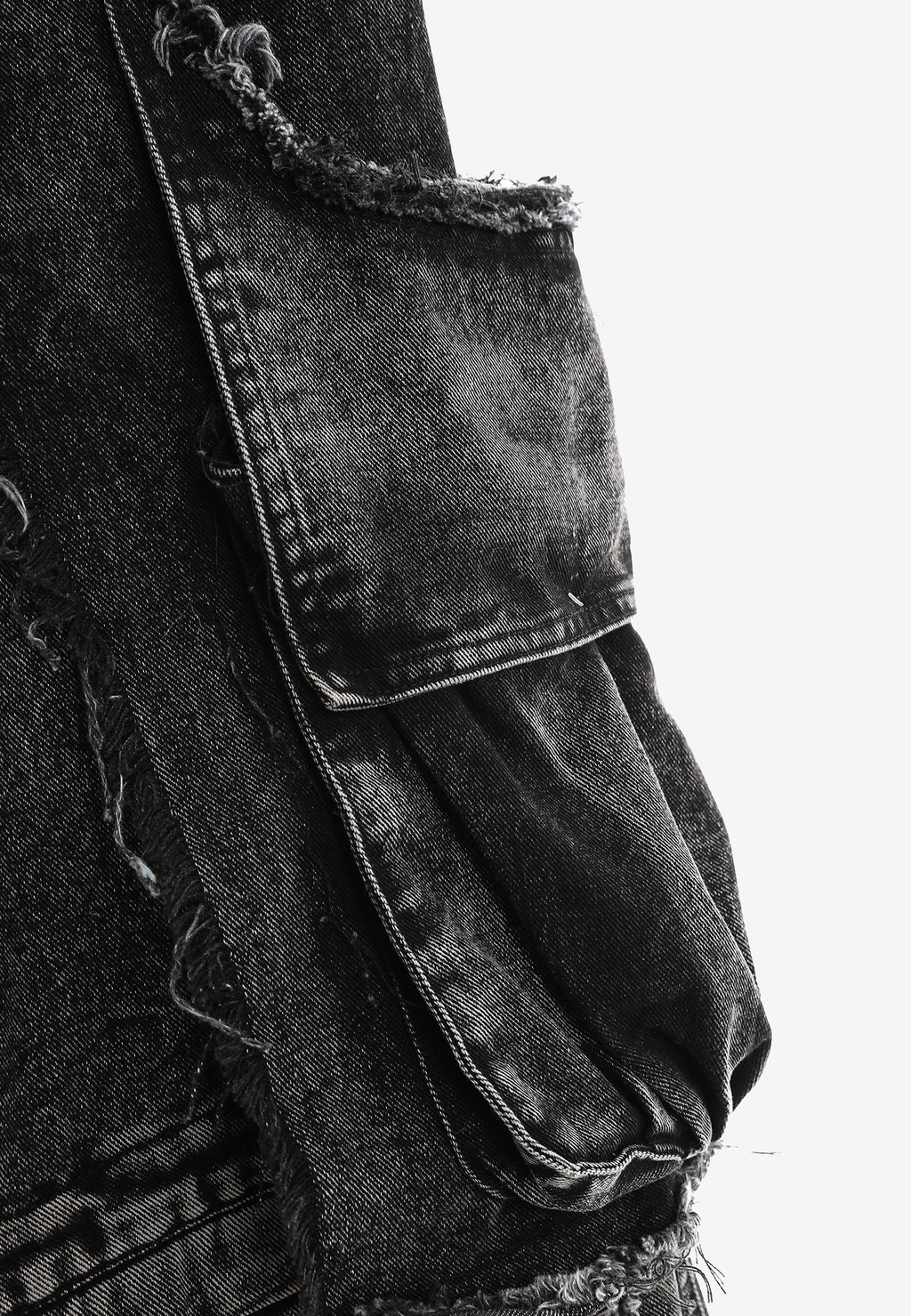 Pantalón cargo Vanguard Dogs de pierna ancha convertible en bermuda | MWM [PS_COLORS:BLACK]