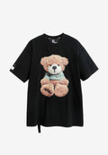 Camiseta TEDDY de corte regular con print Teddy en frontal y espalda | MWM [PS_COLORS:BLACK]