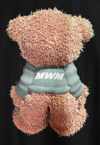 Camiseta TEDDY de corte regular con print Teddy en frontal y espalda | MWM [PS_COLORS:BLACK]