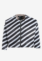 Chaqueta vaquera de mujer TEDDY con cuello y puños de pelo y parche Teddy en la espalda | MWM [PS_COLORS:BLACK]