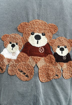 Chaqueta vaquera de mujer TEDDY con cuello y puños de pelo y parche Teddy en la espalda | MWM [PS_COLORS:DENIM]