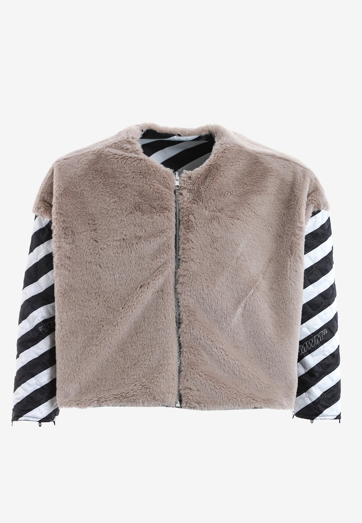 Chaqueta vaquera de mujer TEDDY con cuello y puños de pelo y parche Teddy en la espalda | MWM [PS_COLORS:DENIM]