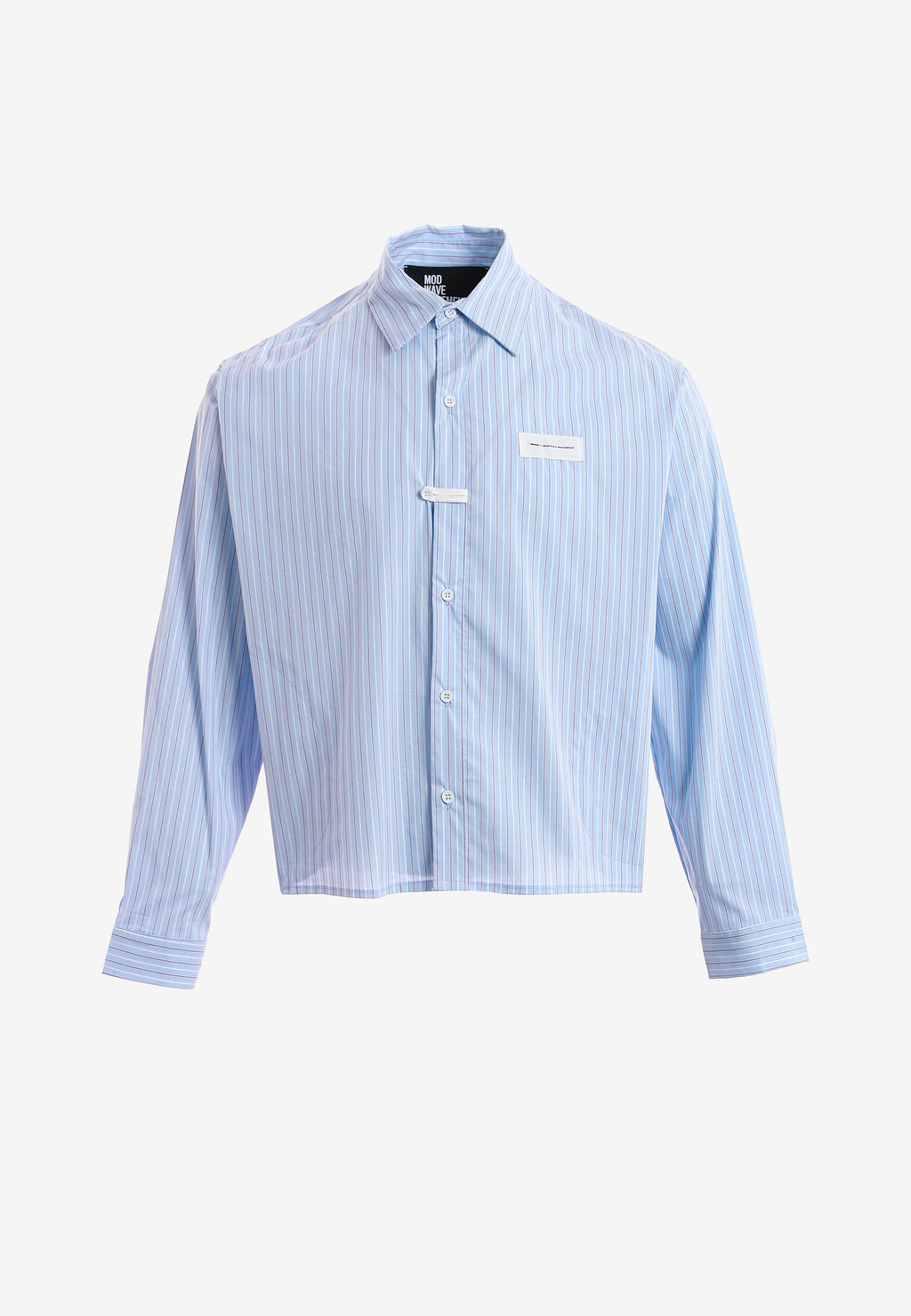 Camisa TEDDY corta con bolsillos laterales, cierre chino y parche Teddy en la espalda | MWM [PS_COLORS:BLUE]