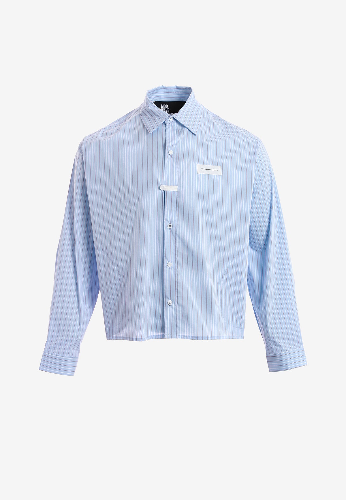 Camisa TEDDY corta con bolsillos laterales, cierre chino y parche Teddy en la espalda | MWM [PS_COLORS:BLUE]