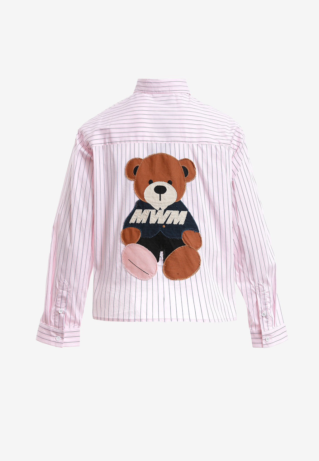Camisa TEDDY corta con bolsillos laterales, cierre chino y parche Teddy en la espalda | MWM [PS_COLORS:PINK]