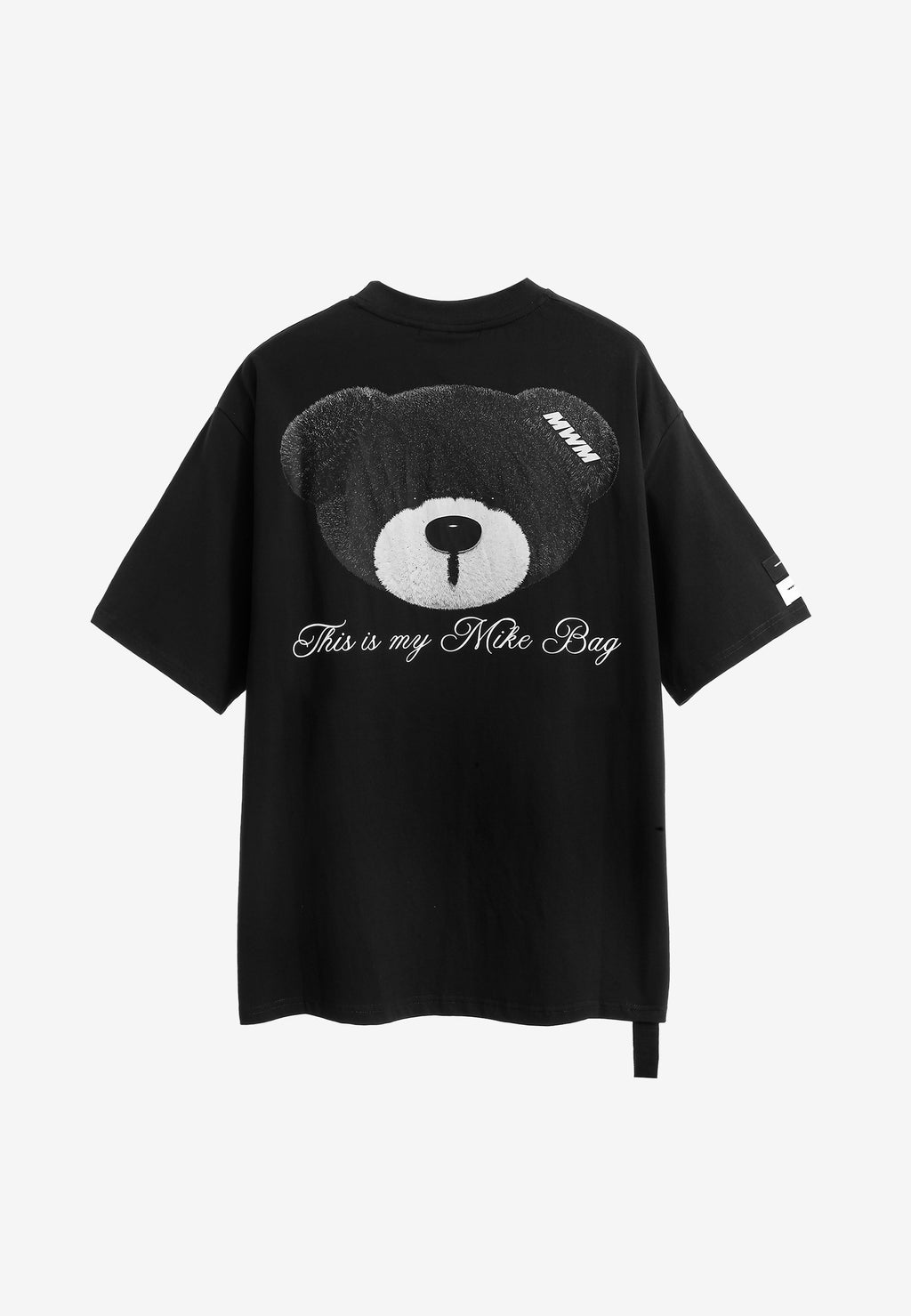 Camiseta TEDDY Mike Bag de corte regular con print en pecho y espalda | MWM [PS_COLORS:BLACK]