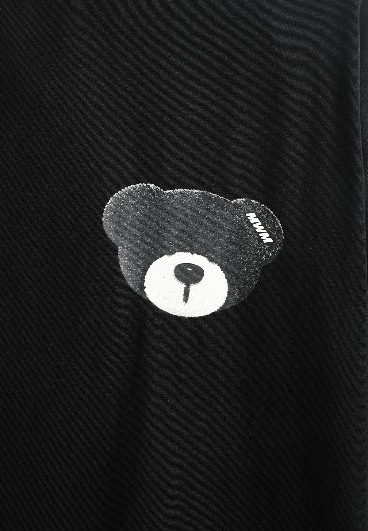Camiseta TEDDY Mike Bag de corte regular con print en pecho y espalda | MWM [PS_COLORS:BLACK]