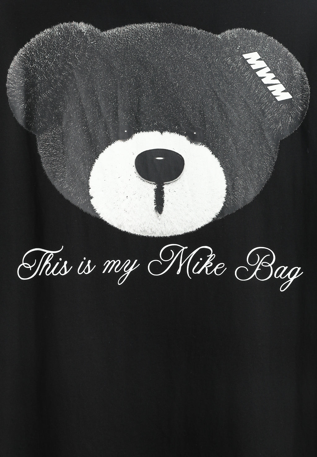 Camiseta TEDDY Mike Bag de corte regular con print en pecho y espalda | MWM [PS_COLORS:BLACK]