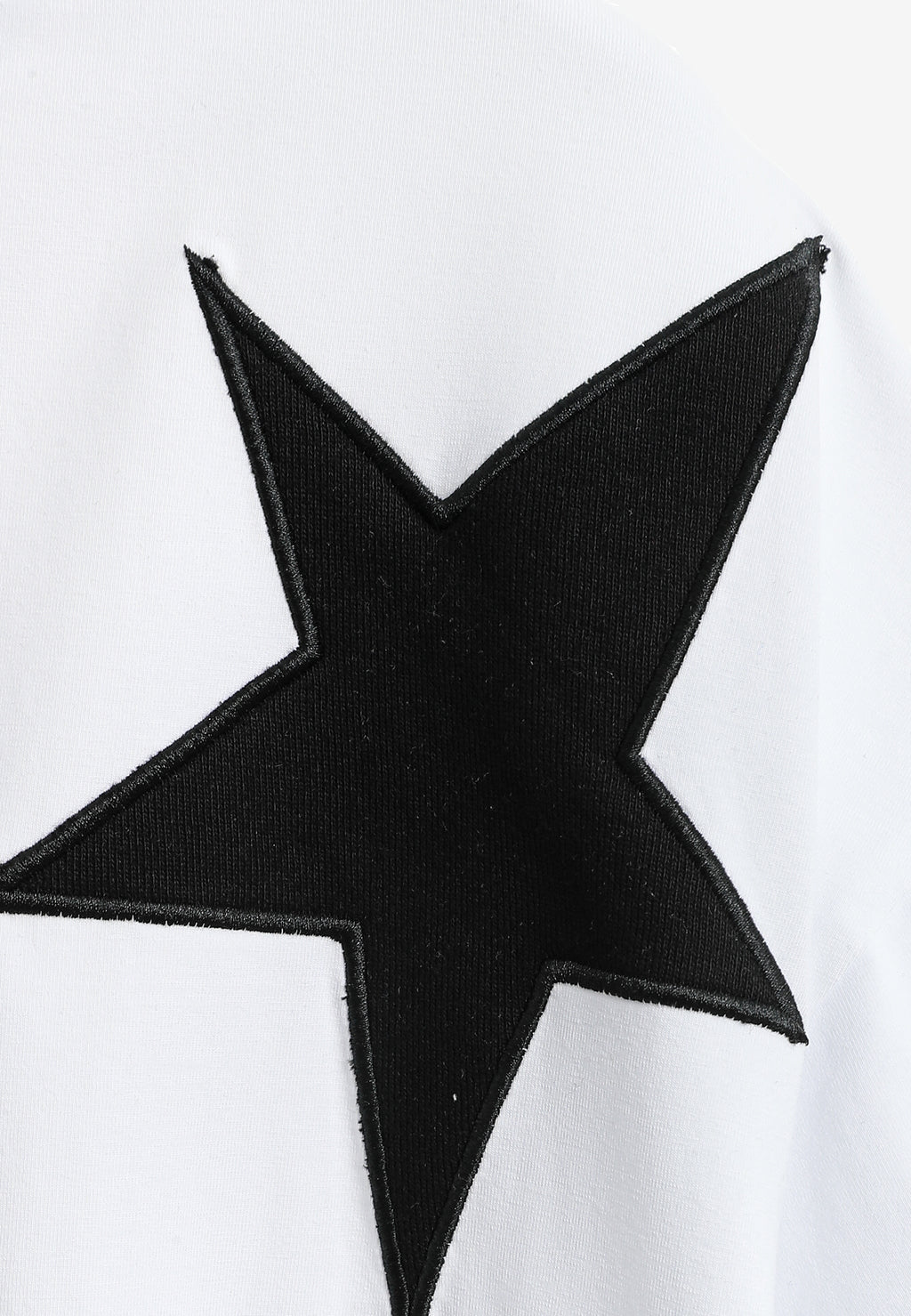 Camiseta Wings de corte relajado con estrellas frontales y doble parche de alas en la espalda | MWM [PS_COLORS:WHITE]