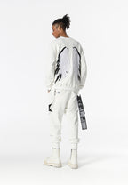 Sudadera Wings de corte relajado con estrellas frontales y doble parche de alas en la espalda | MWM [PS_COLORS:WHITE]