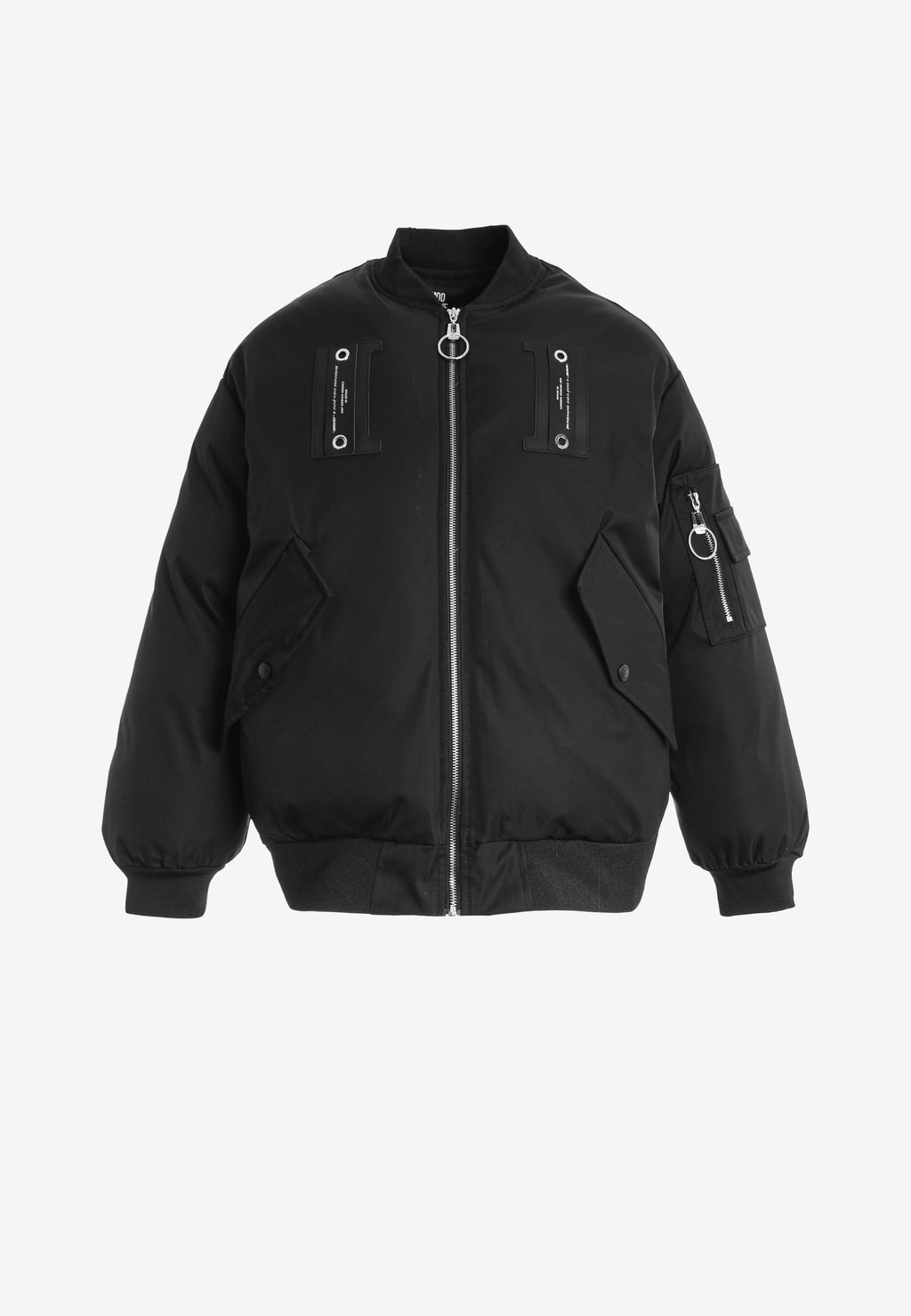 Chaqueta bomber Wings oversize con alas de strass en la espalda | MWM [PS_COLORS:UNASSIGNED]