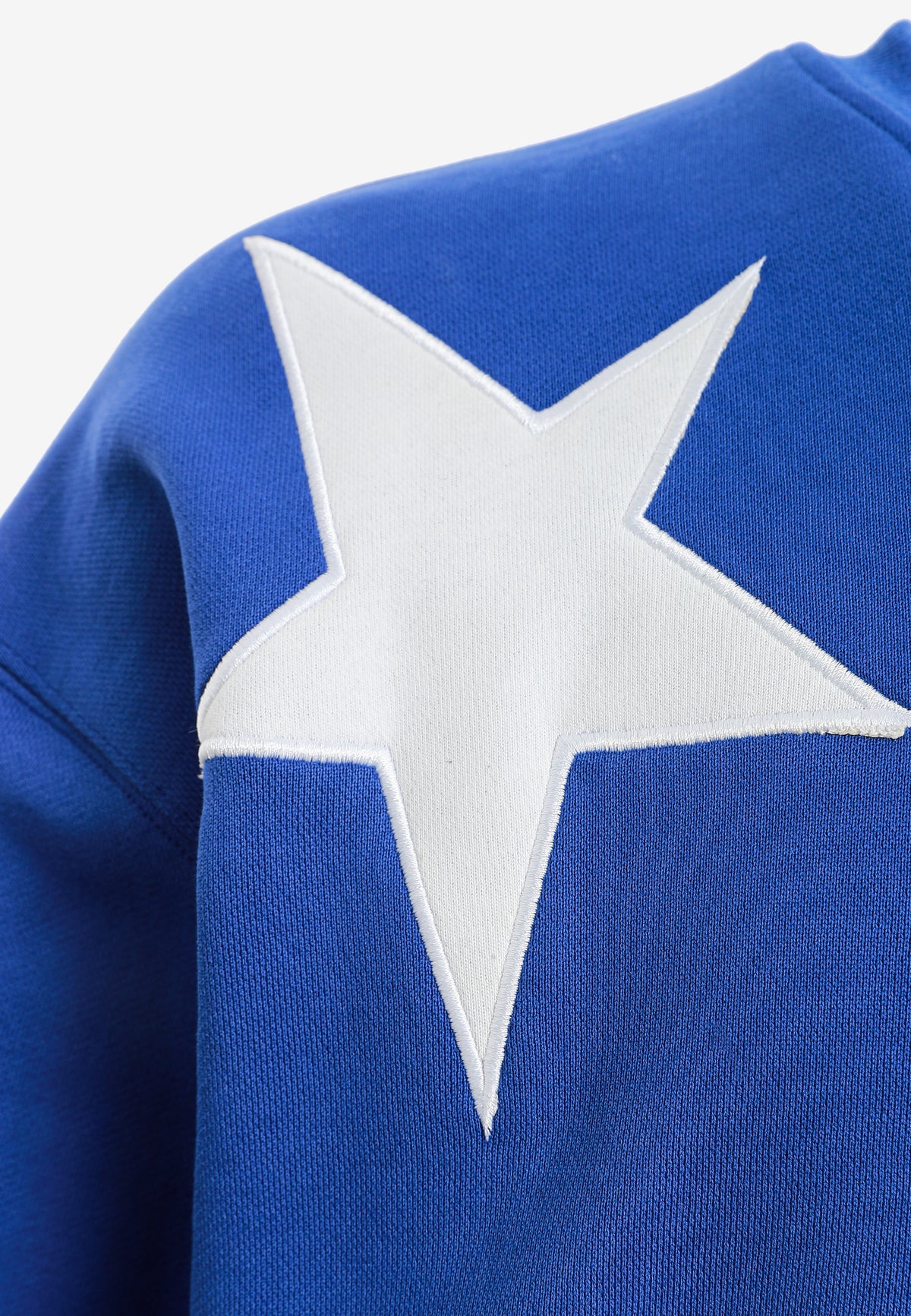 Sudadera de niño Wings de corte relajado con estrellas frontales y doble parche de alas en la espalda | MWM [PS_COLORS:BLUE]