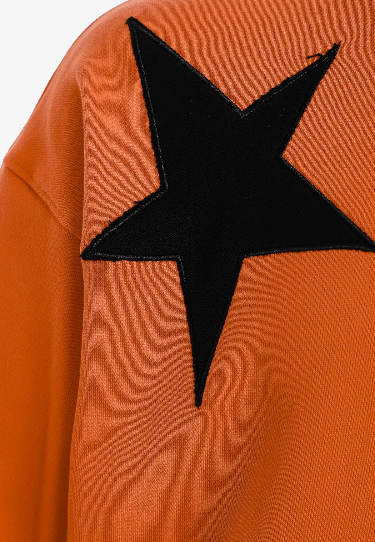Sudadera de niño Wings de corte relajado con estrellas frontales y doble parche de alas en la espalda | MWM [PS_COLORS:ORANGE]
