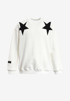 Sudadera de niño Wings de corte relajado con estrellas frontales y doble parche de alas en la espalda | MWM [PS_COLORS:UNASSIGNED]