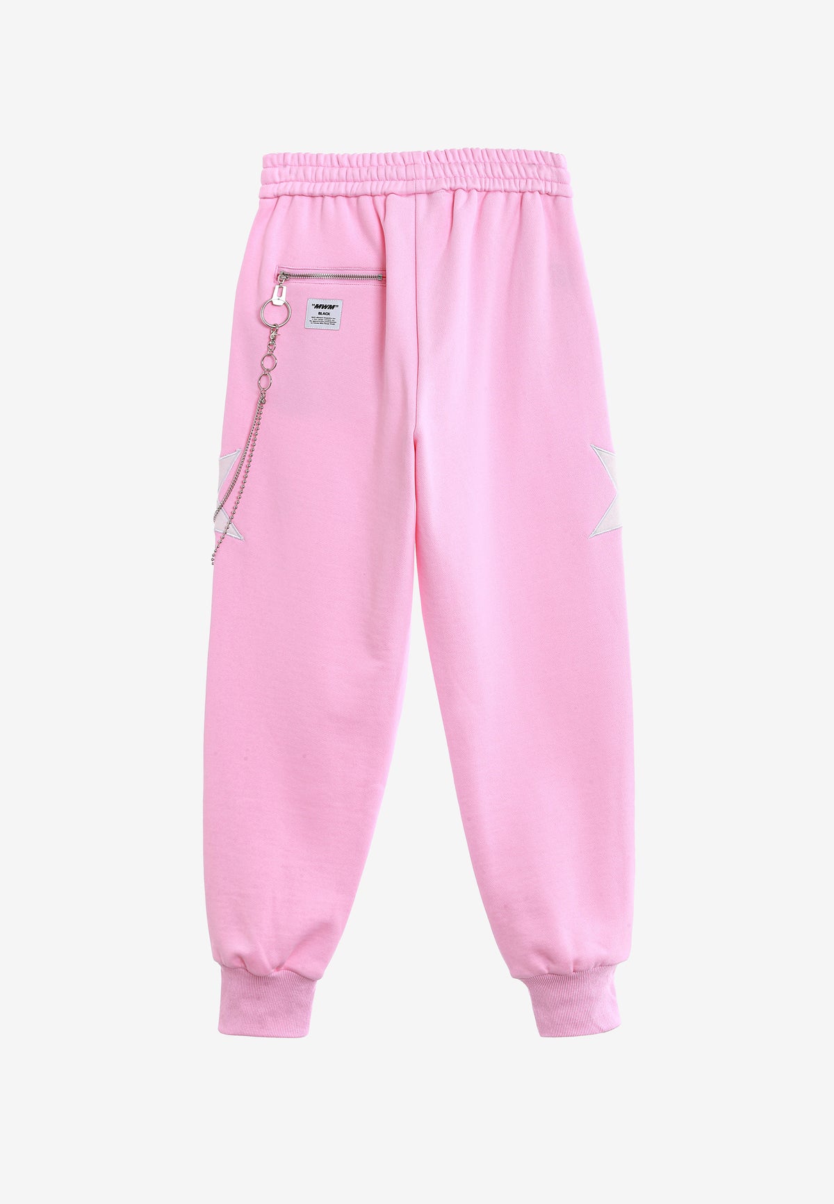 Pantalón jogger de niño Wings con parches de estrellas y cadena lateral | MWM [PS_COLORS:PINK]