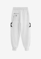 Pantalón jogger de niño Wings con parches de estrellas y cadena lateral | MWM [PS_COLORS:WHITE]