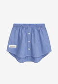 Sobrefalda efecto camisa larga con botones | MWM [PS_COLORS:BLUE]